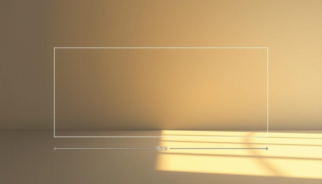 A meticulously crafted diagram showcasing the optimal aspect ratios for Facebook video ads, bathed in a warm, inviting glow. The foreground features clean, precise lines delineating the various aspect ratios, such as the classic 16:9 widescreen and the increasingly popular 1:1 square format. The middle ground presents a serene, minimalist backdrop, allowing the technical details to take center stage. Subtle lighting casts shadows that accentuate the dimensional qualities of the diagram, creating a sense of depth and clarity. The overall mood is one of professionalism and authority, inspiring confidence in the viewer's understanding of the subject matter.