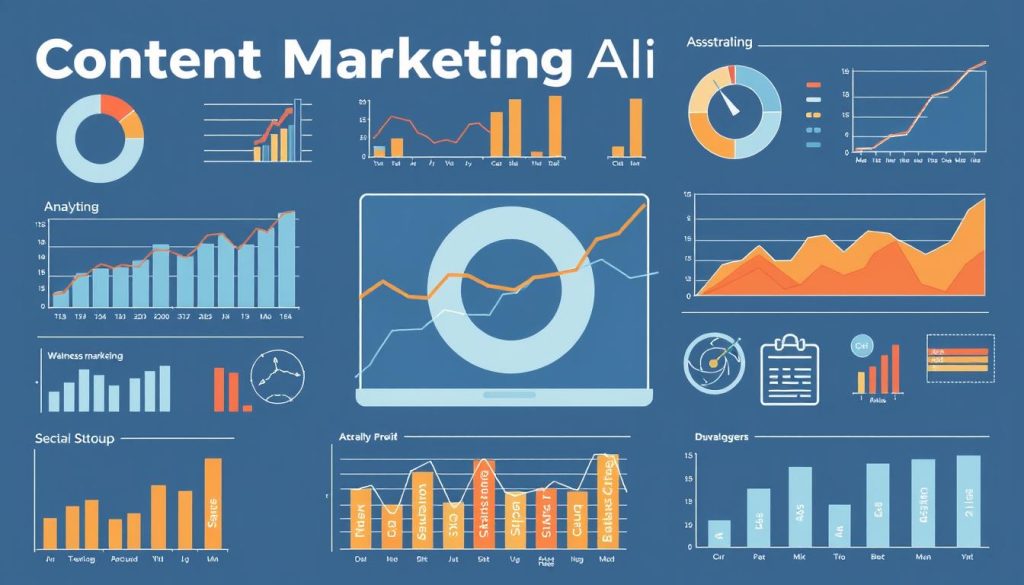 An image representing content marketing analytics