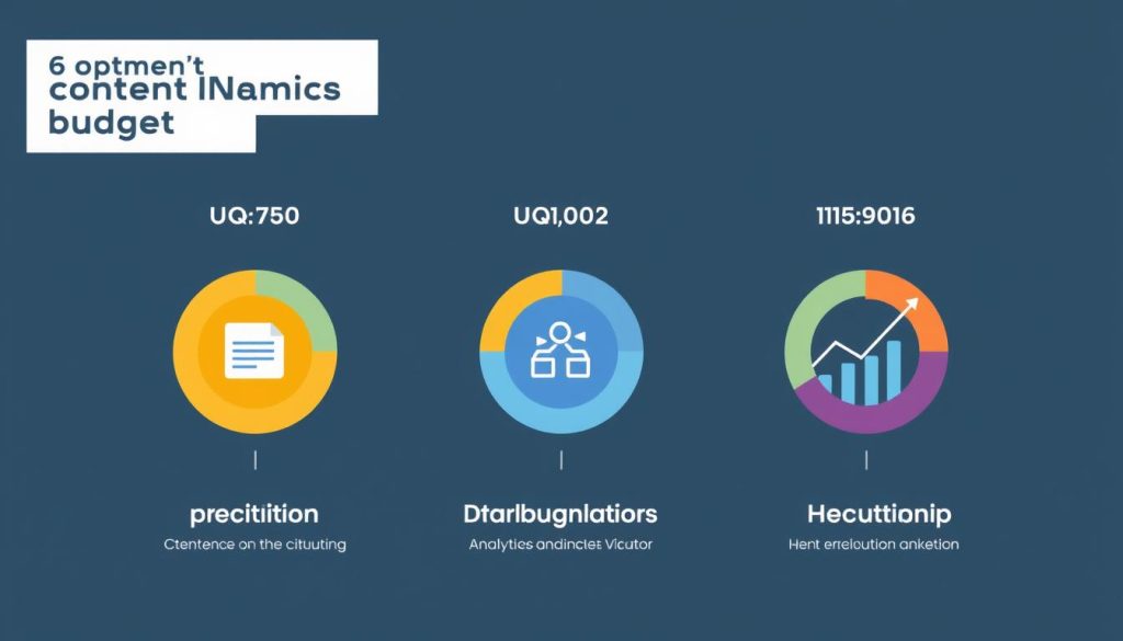Generate an image representing content marketing budget allocation
