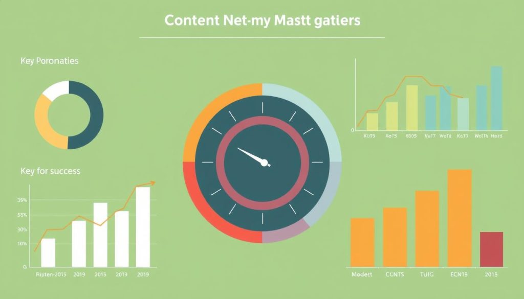 Generate an image representing the measurement of content marketing success