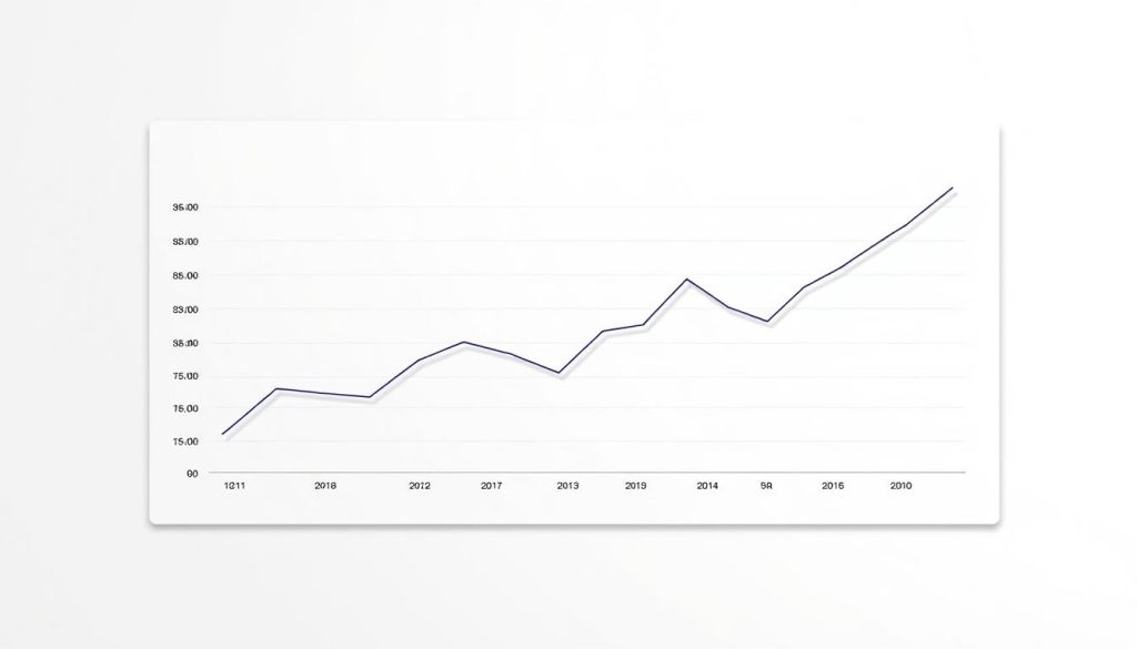 High-contrast line chart showing user-generated content conversion rates, with a minimalist, data-driven aesthetic. The chart appears on a clean, white background, illuminated by soft, directional lighting from the top-left. The data lines are rendered in a neutral, understated color palette, with clearly defined axes and gridlines. The overall composition conveys a sense of analytical clarity and visual simplicity, focusing the viewer's attention on the key performance insights.