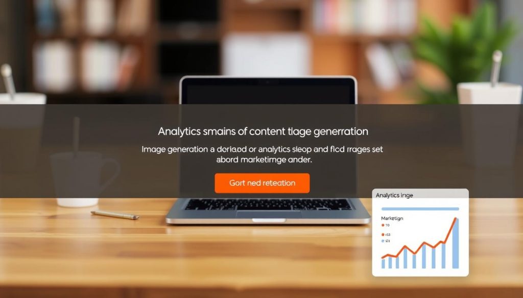 Image generation prompt for content marketing analytics tools