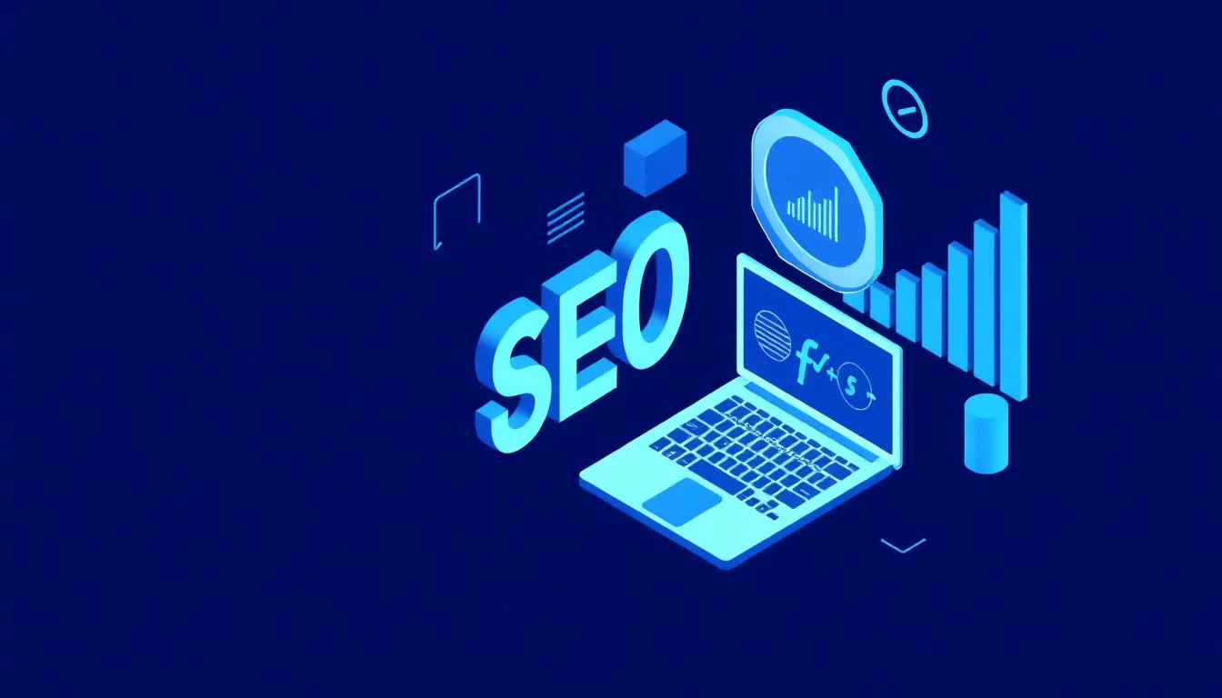 Founder at a laptop following a DIY SEO checklist in Google Search Console
