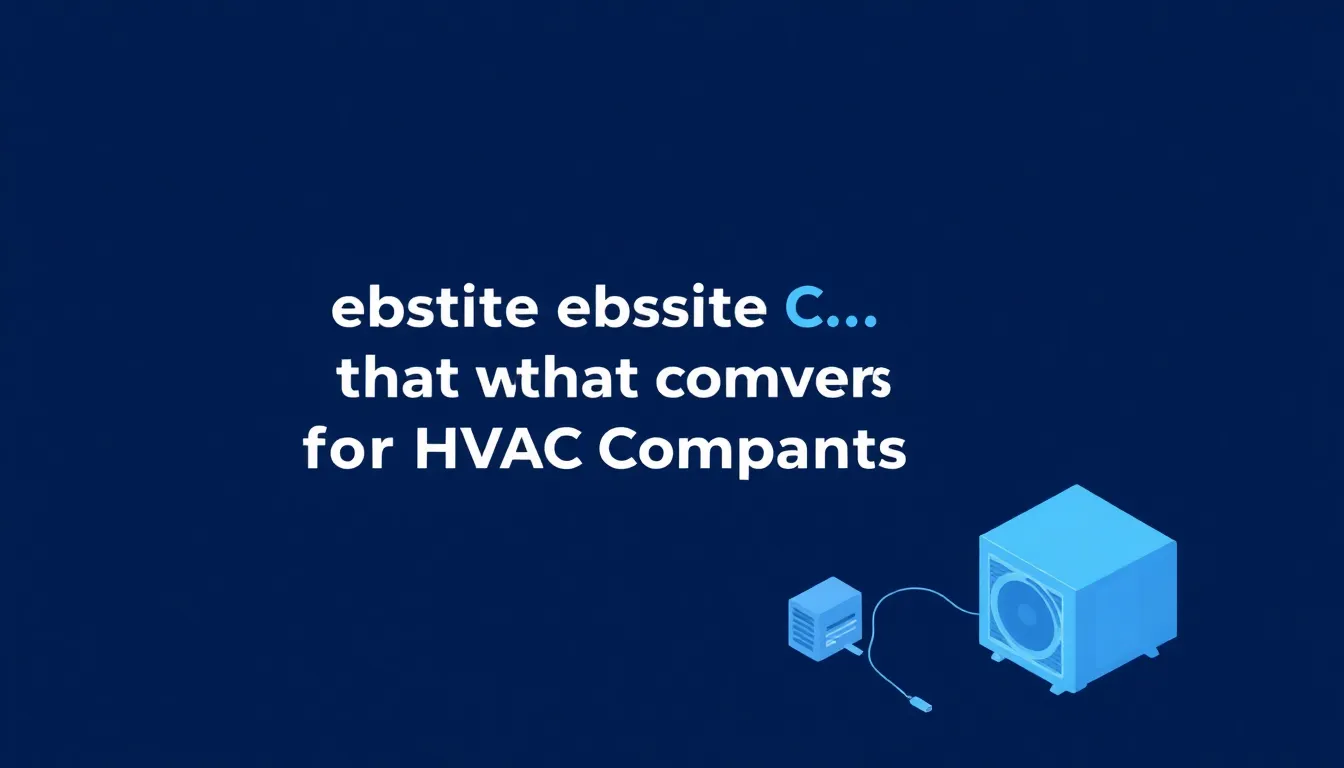 How to Write Website Copy That Converts for HVAC Companies