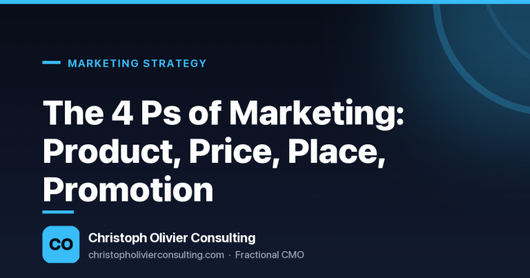 The 4 Ps of Marketing: Product, Price, Place, Promotion — Christoph Olivier Consulting