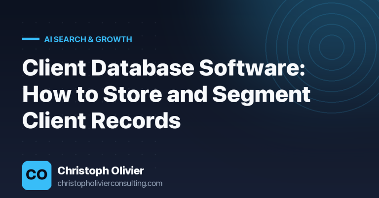 Client Database Software: How to Store and Segment Client Records