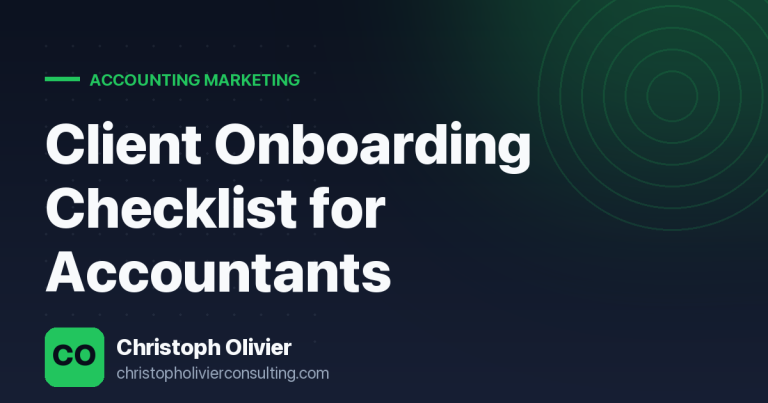 Client Onboarding Checklist for Accountants