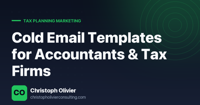 Cold Email Templates for Accountants & Tax Firms