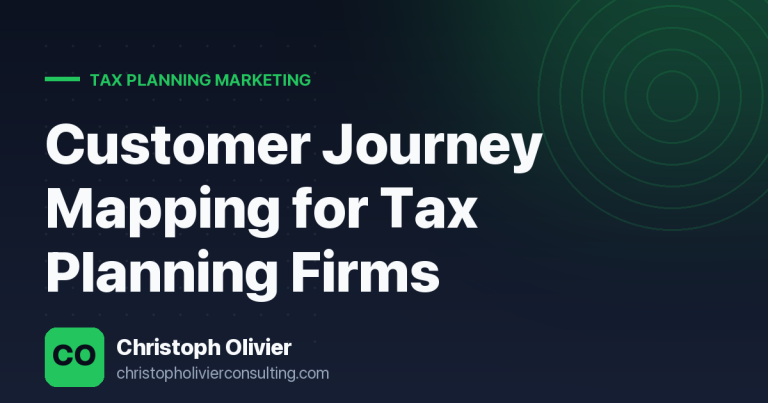 Customer Journey Mapping for Tax Planning Firms