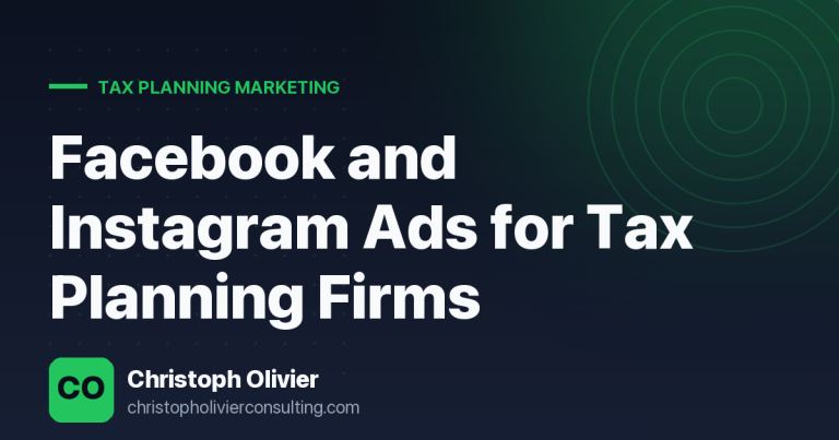 Facebook and Instagram Ads for Tax Planning Firms