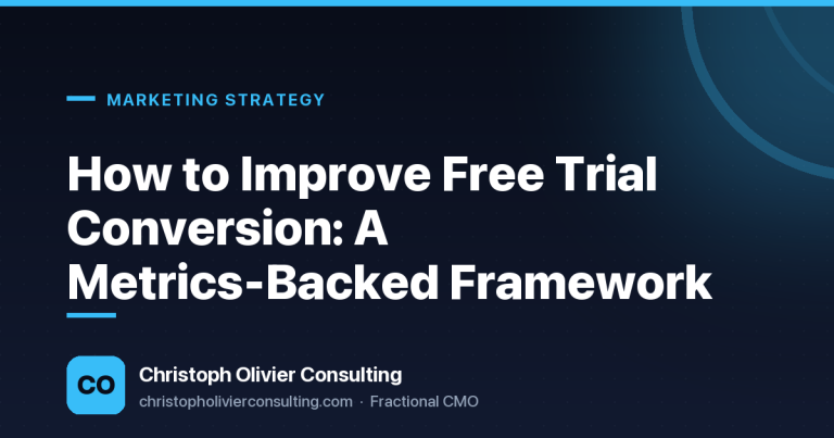 How to Improve Free Trial Conversion: A Metrics-Backed Framework — Christoph Olivier Consulting