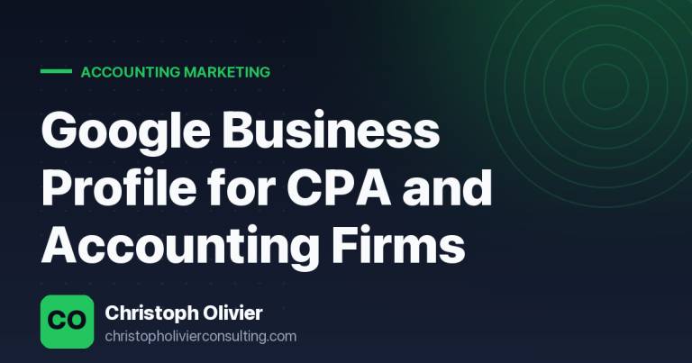 Google Business Profile for CPA and Accounting Firms