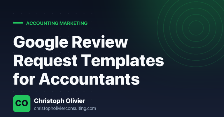 Google Review Request Templates for Accountants