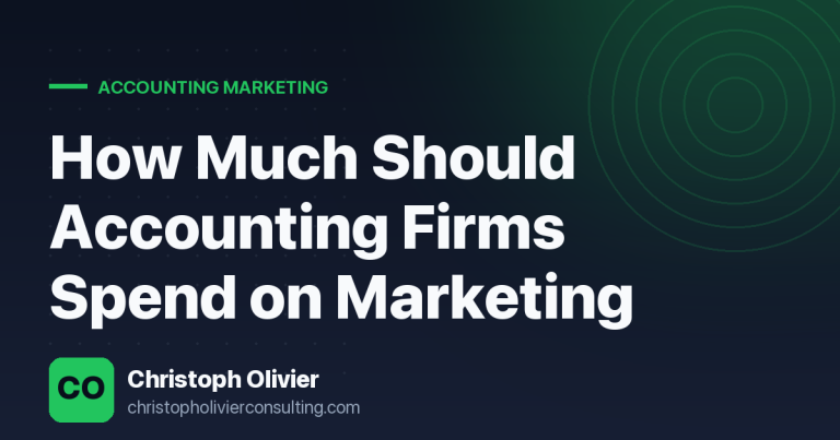 How Much Should Accounting Firms Spend on Marketing