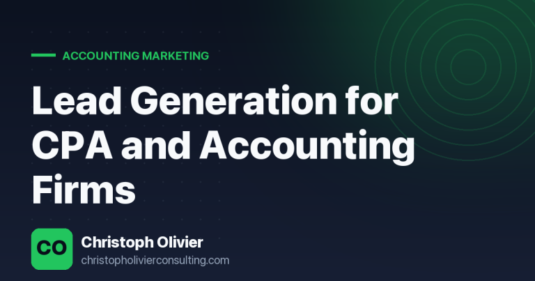 Lead Generation for CPA and Accounting Firms