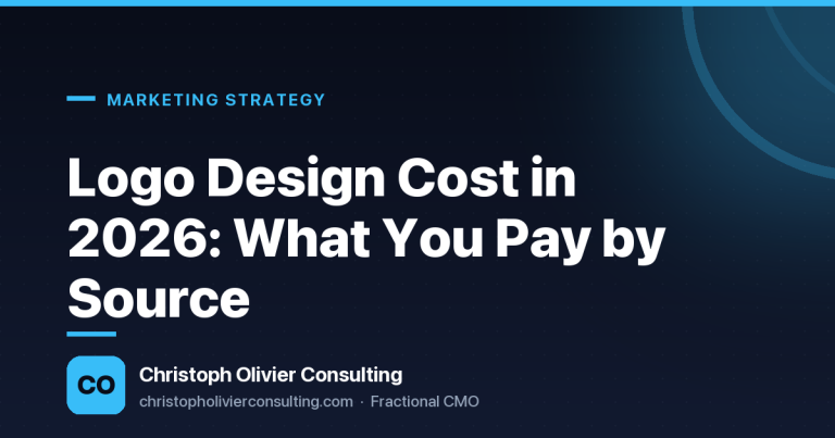 Logo Design Cost in 2026: What You Pay by Source — Christoph Olivier Consulting