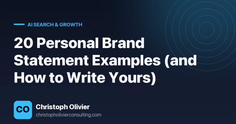20 Personal Brand Statement Examples (and How to Write Yours)