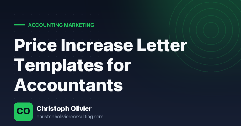 Price Increase Letter Templates for Accountants