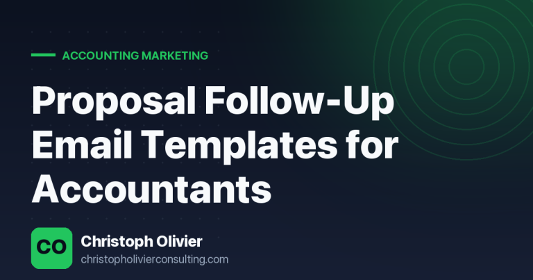 Proposal Follow-Up Email Templates for Accountants