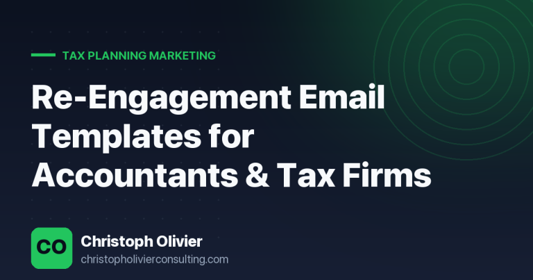 Re-Engagement Email Templates for Accountants & Tax Firms