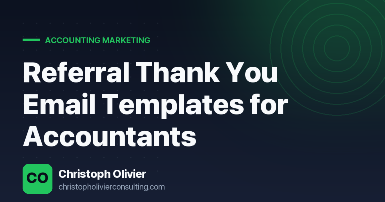 Referral Thank You Email Templates for Accountants