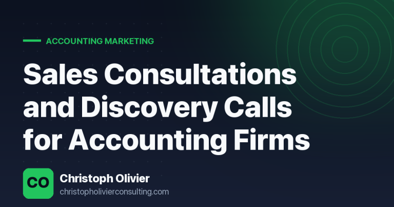 Sales Consultations and Discovery Calls for Accounting Firms
