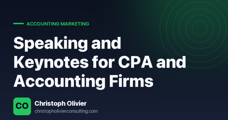 Speaking and Keynotes for CPA and Accounting Firms