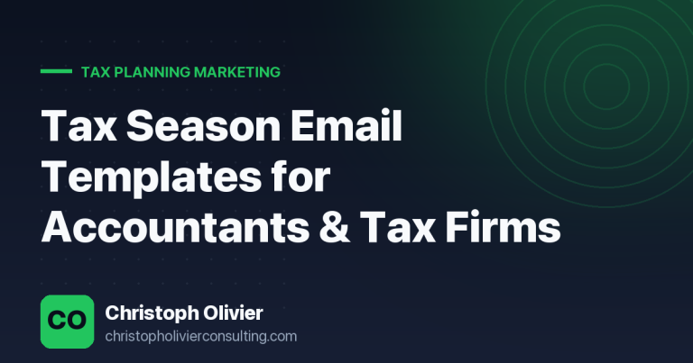 Tax Season Email Templates for Accountants & Tax Firms