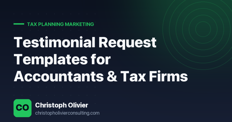 Testimonial Request Templates for Accountants & Tax Firms