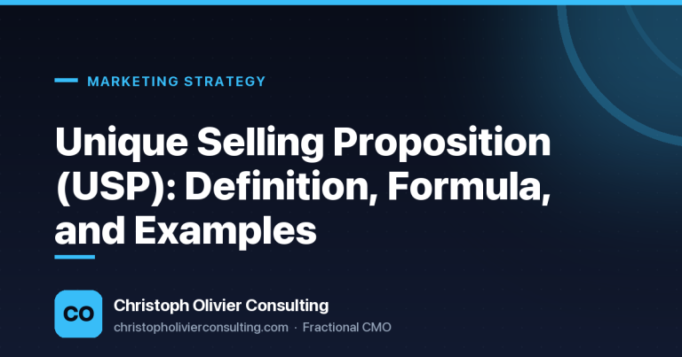 Unique Selling Proposition (USP): Definition, Formula, and Examples — Christoph Olivier Consulting