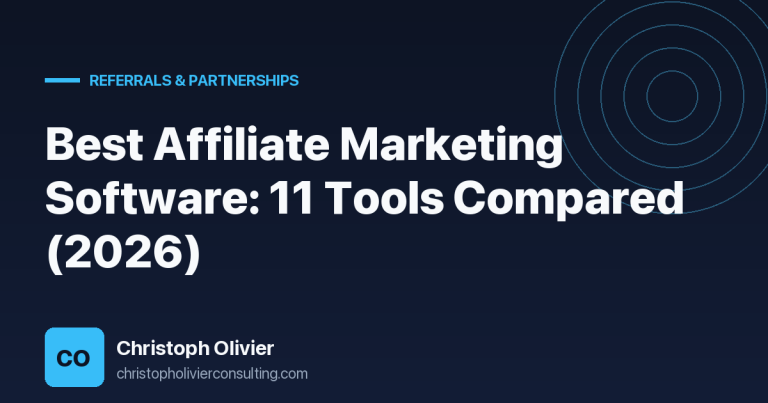 Best Affiliate Marketing Software: 11 Tools Compared (2026)