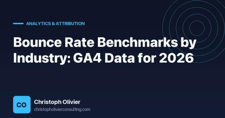 Bounce Rate Benchmarks by Industry: GA4 Data for 2026