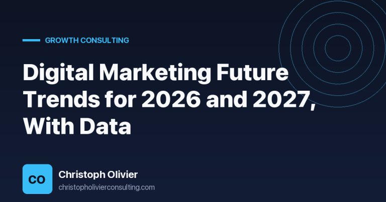 Digital Marketing Future Trends for 2026 and 2027, With Data