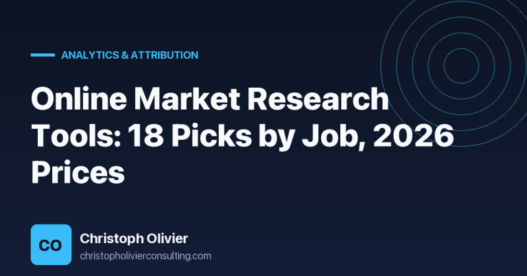 Online Market Research Tools: 18 Picks by Job, 2026 Prices