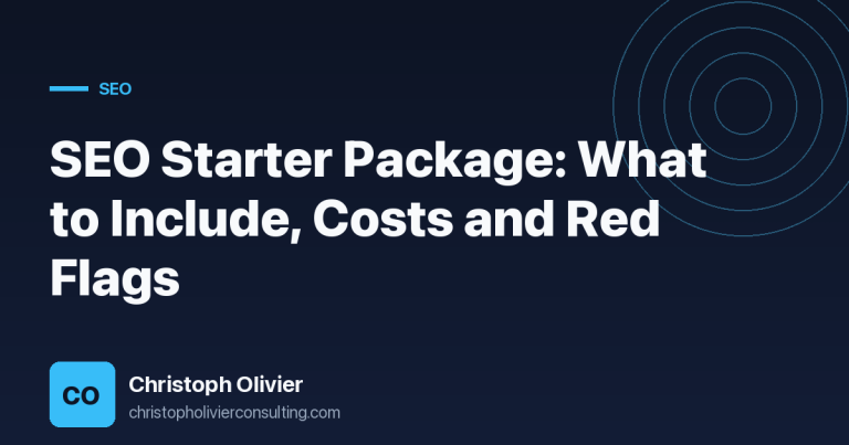 SEO Starter Package: What to Include, Costs and Red Flags