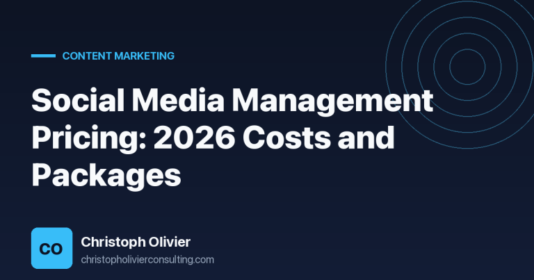 Social Media Management Pricing: 2026 Costs and Packages