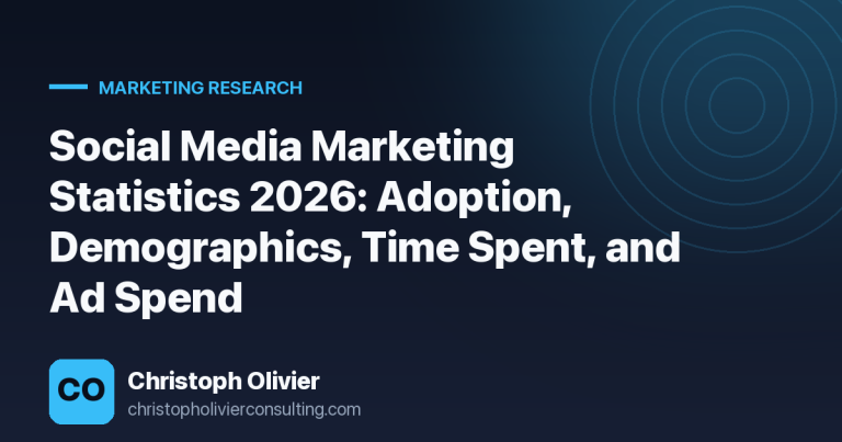 Social Media Marketing Statistics 2026: Adoption, Demographics, Time Spent, and Ad Spend